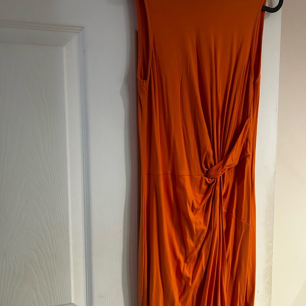 Dynamite Vibrant Orange Midi Dress